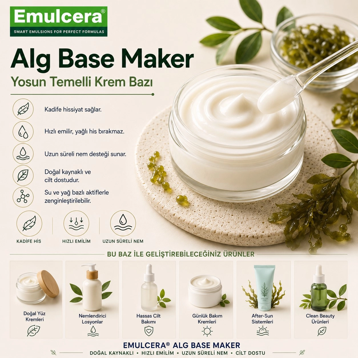 Emulcera Alg Base Maker – Yosun Temelli Krem Bazı