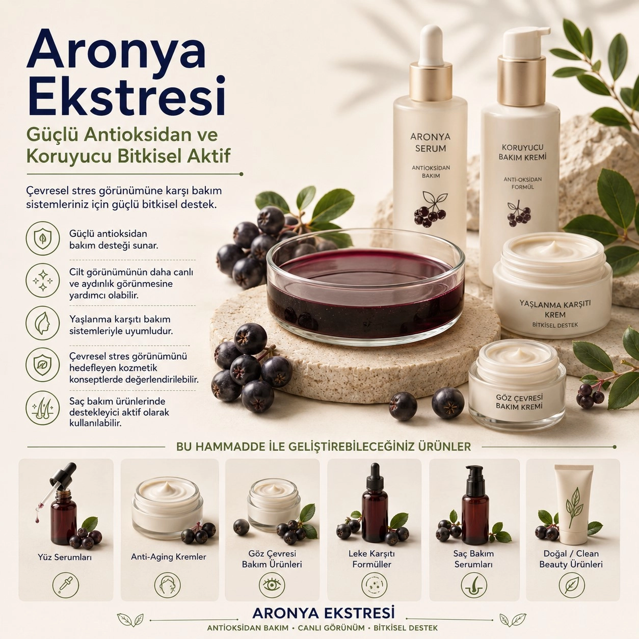 Aronya Ekstresi – Güçlü Antioksidan ve Koruyucu Bitkisel Aktif