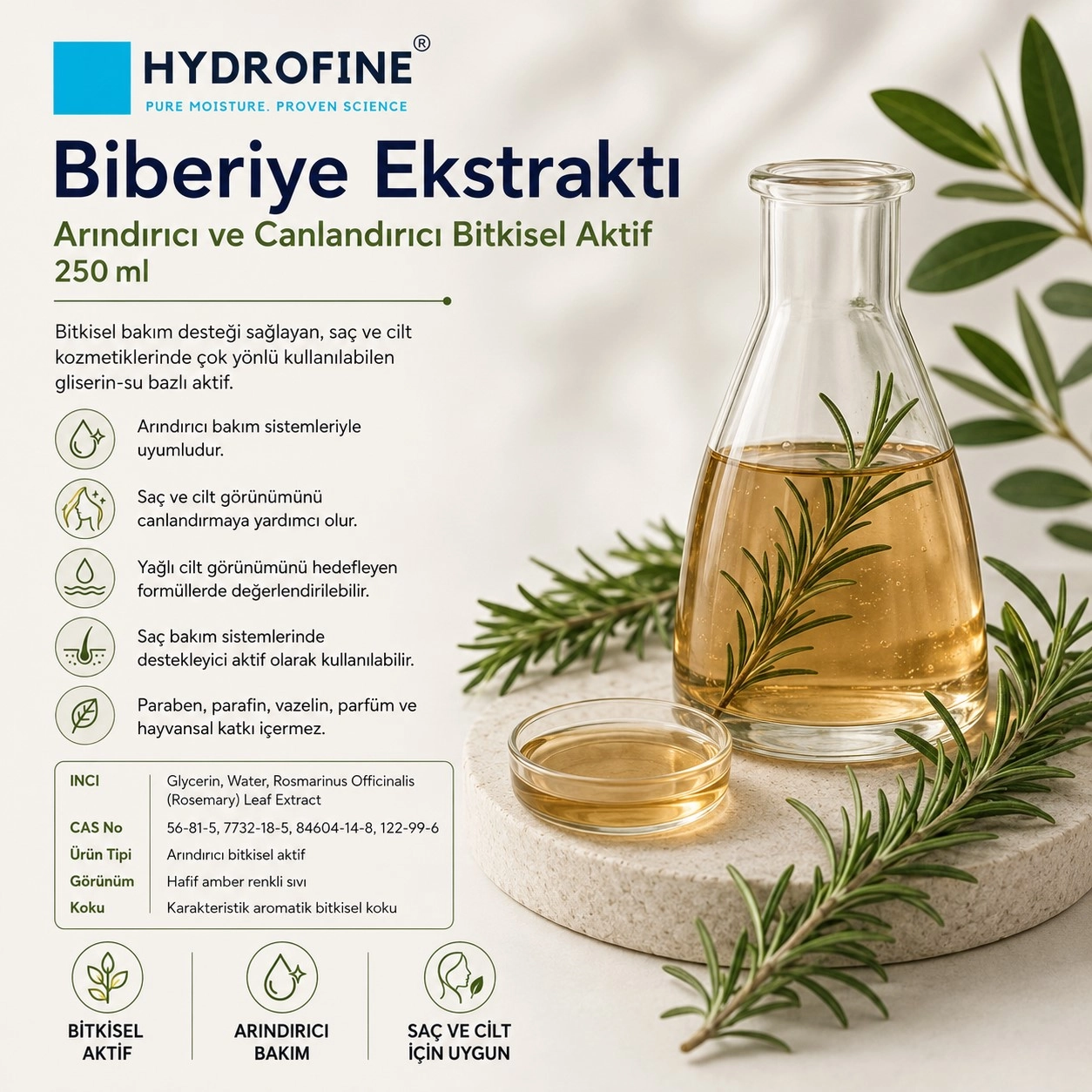 Biberiye Ekstraktı – Arındırıcı ve Canlandırıcı Bitkisel Aktif - 250 ml