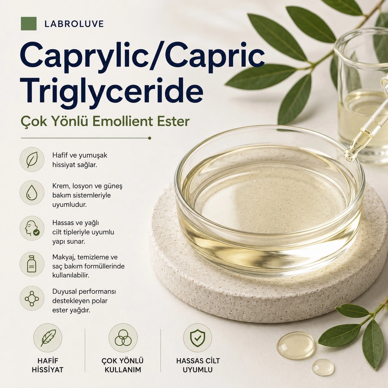 Labroluve Caprylic/Capric Triglyceride – Çok Yönlü Emollient Ester
