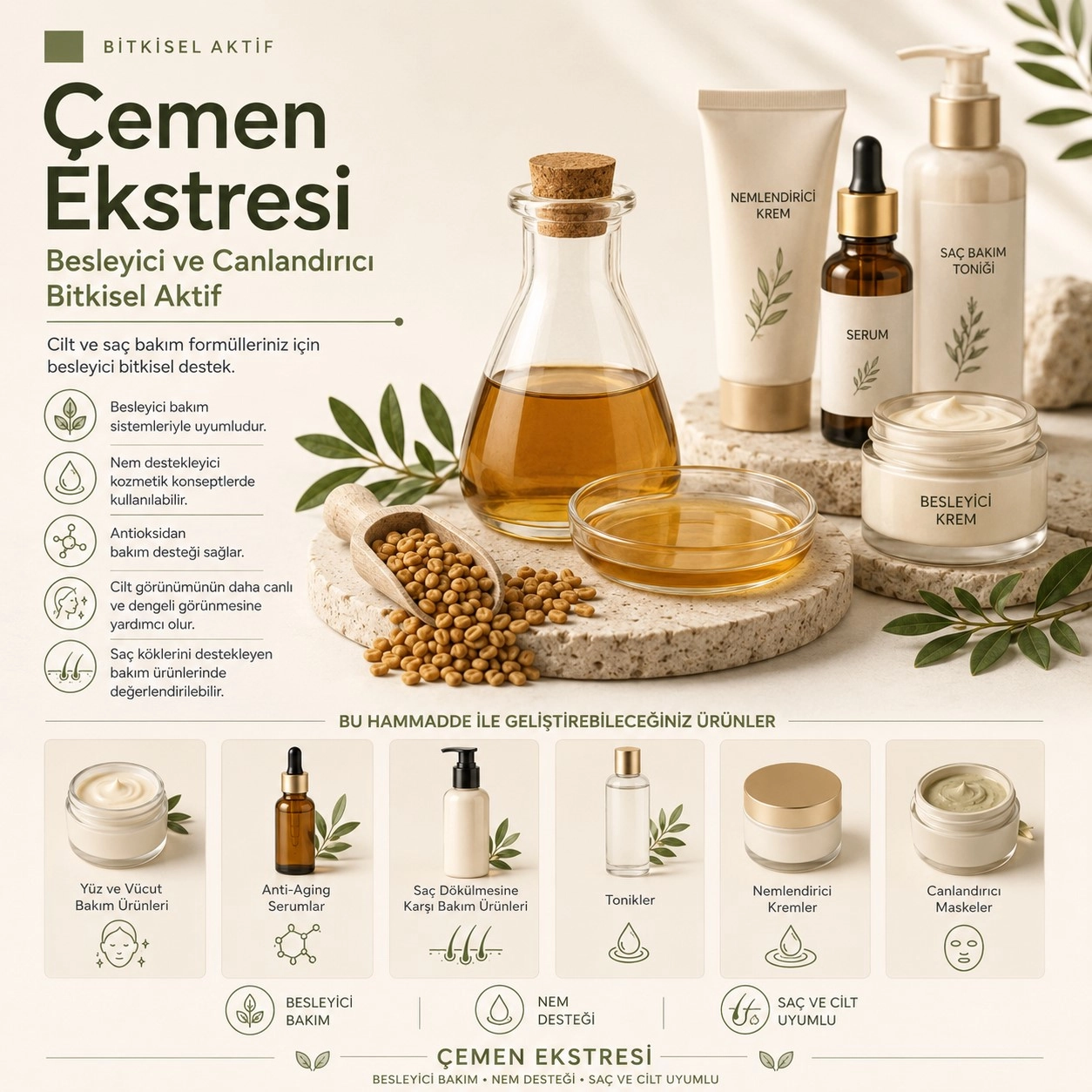 Çemen Ekstresi – Besleyici ve Canlandırıcı Bitkisel Aktif