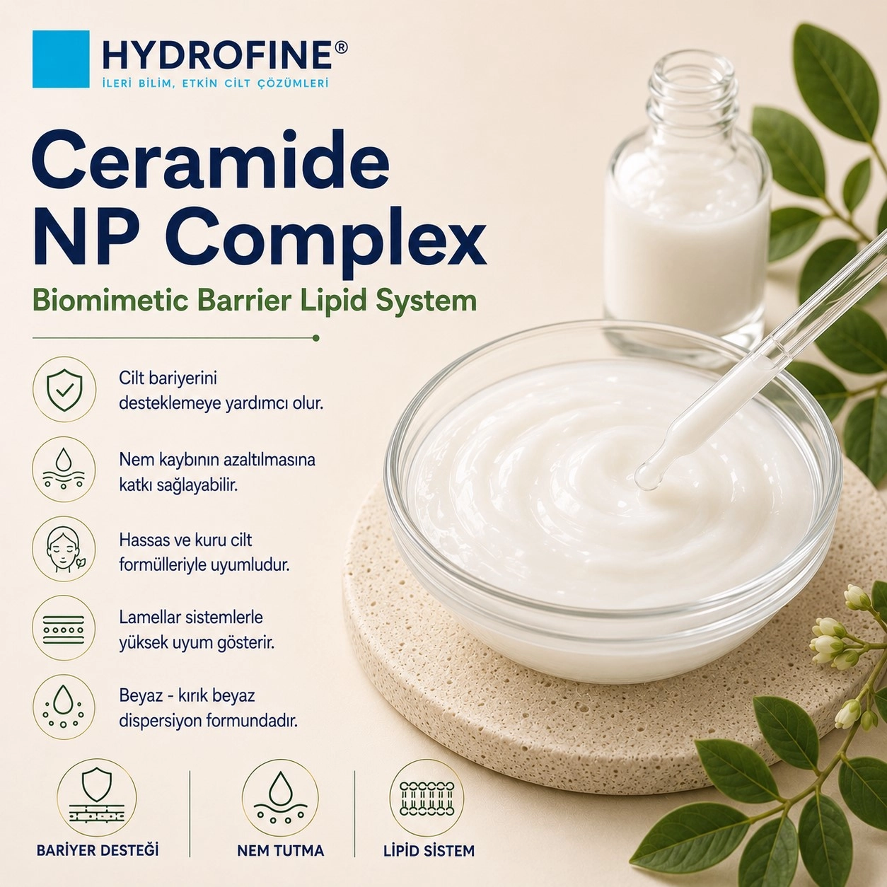 Hydrofine  Ceramide NP Complex – Biomimetic Barrier Lipid System - 30 ml