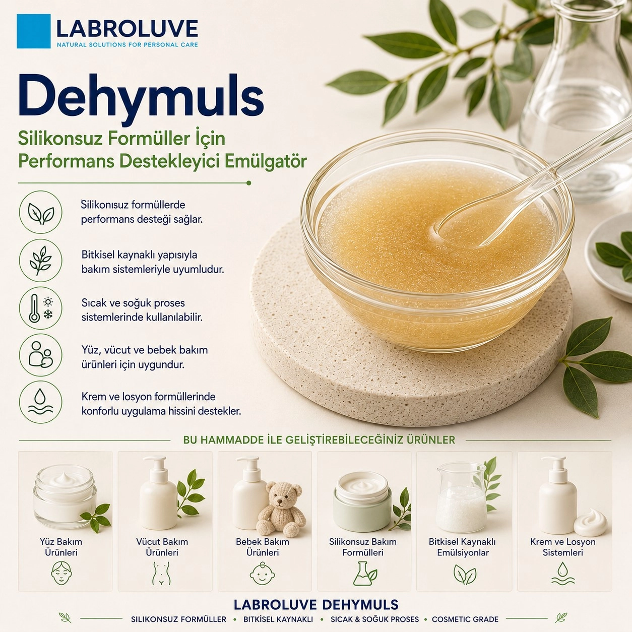 Labroluve Dehymuls – Silikonsuz Formüller İçin Emülgatör