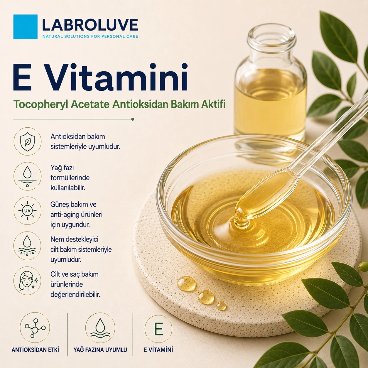 Labroluve E Vitamini – Tocopheryl Acetate Antioksidan Aktif