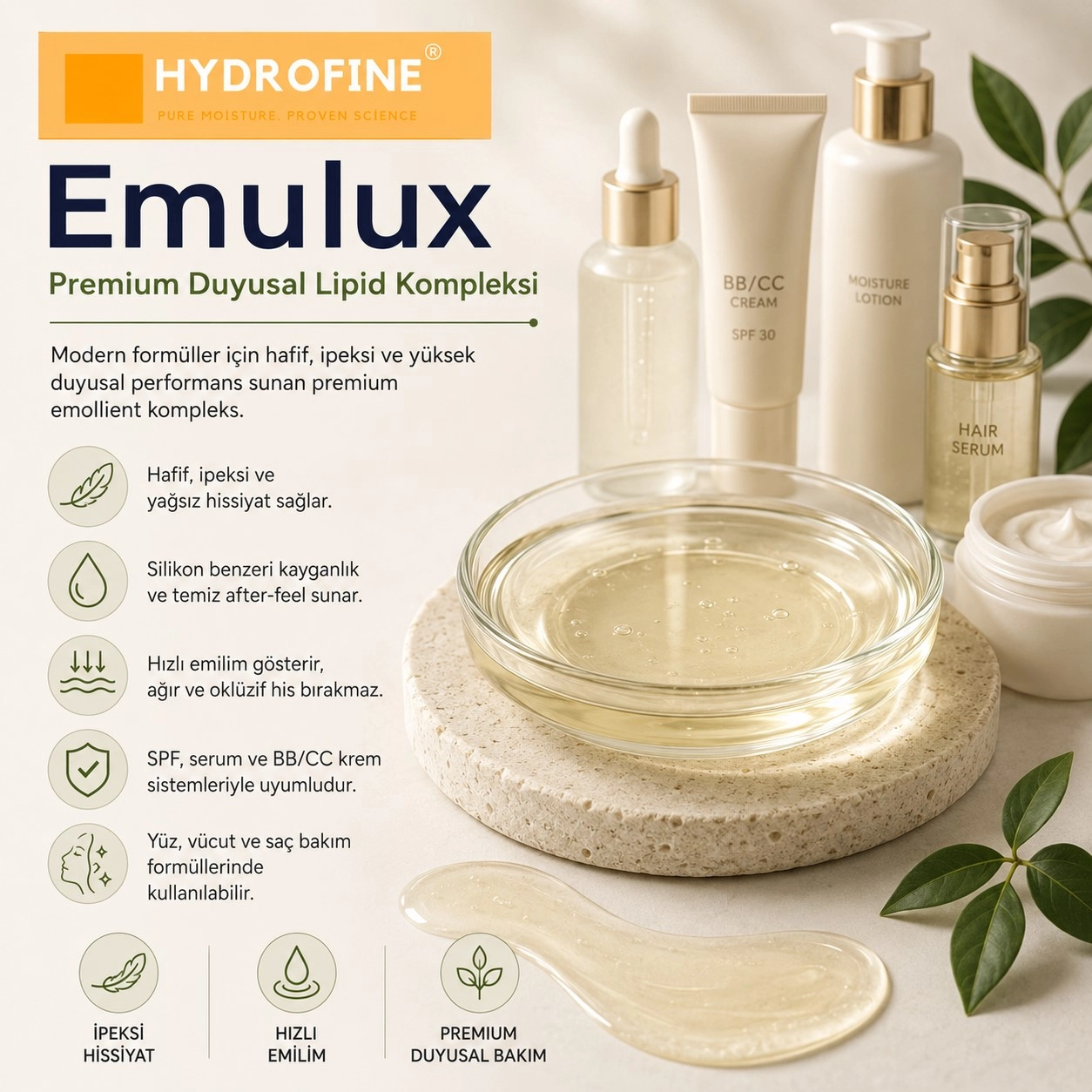 Hydrofine Emulux – Premium Duyusal Lipid Kompleksi - 100 ml