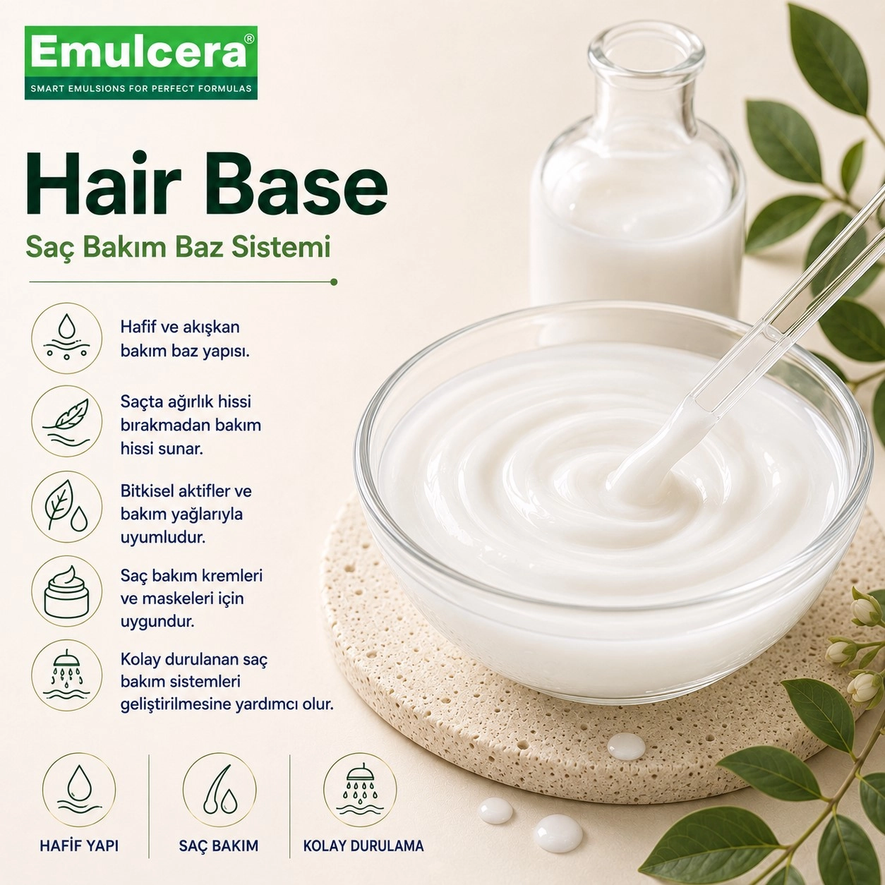 Emulcera Hair Base – Saç Bakım Baz Sistemi