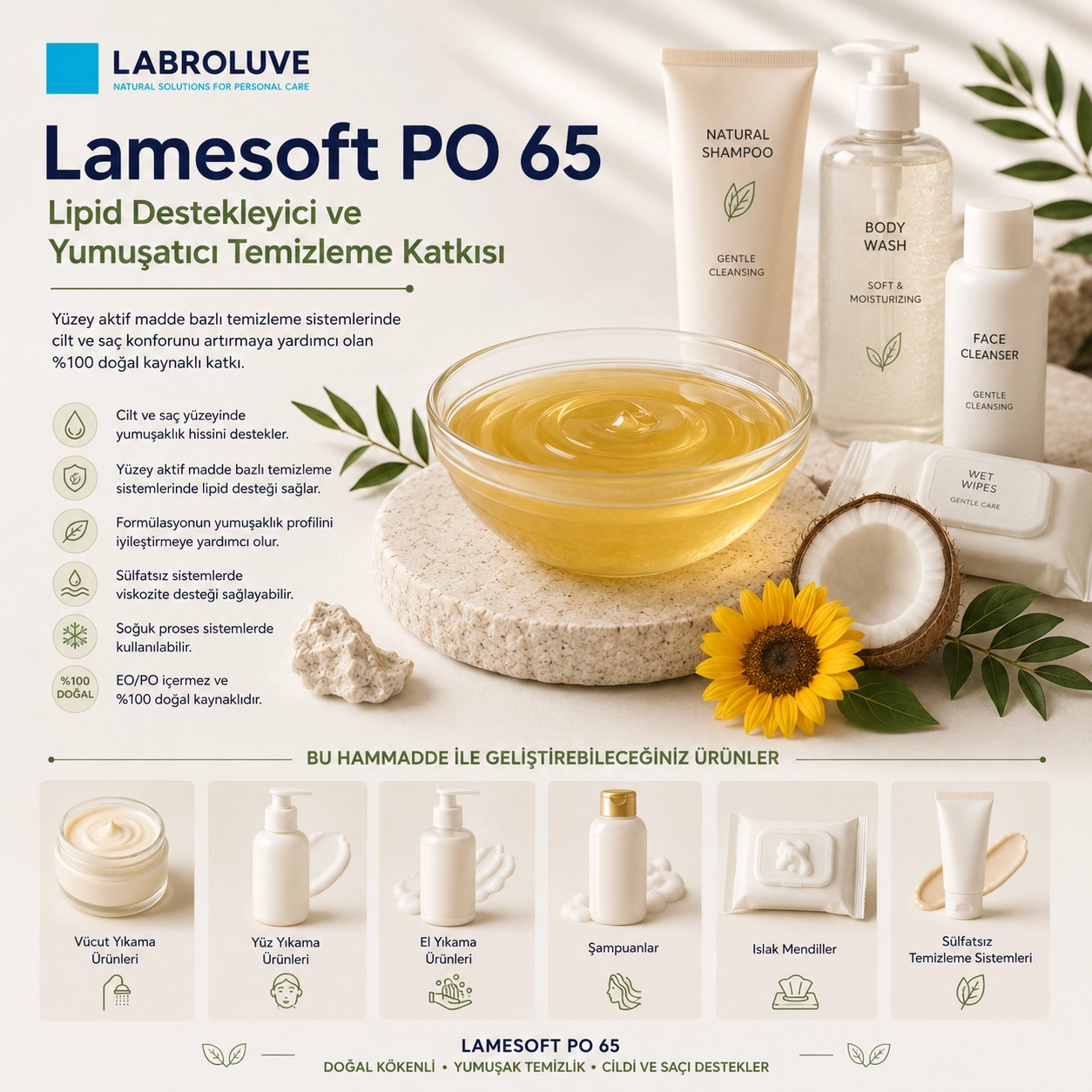 Lamesoft PO 65 – Lipid Destekleyici Temizleme Katkısı