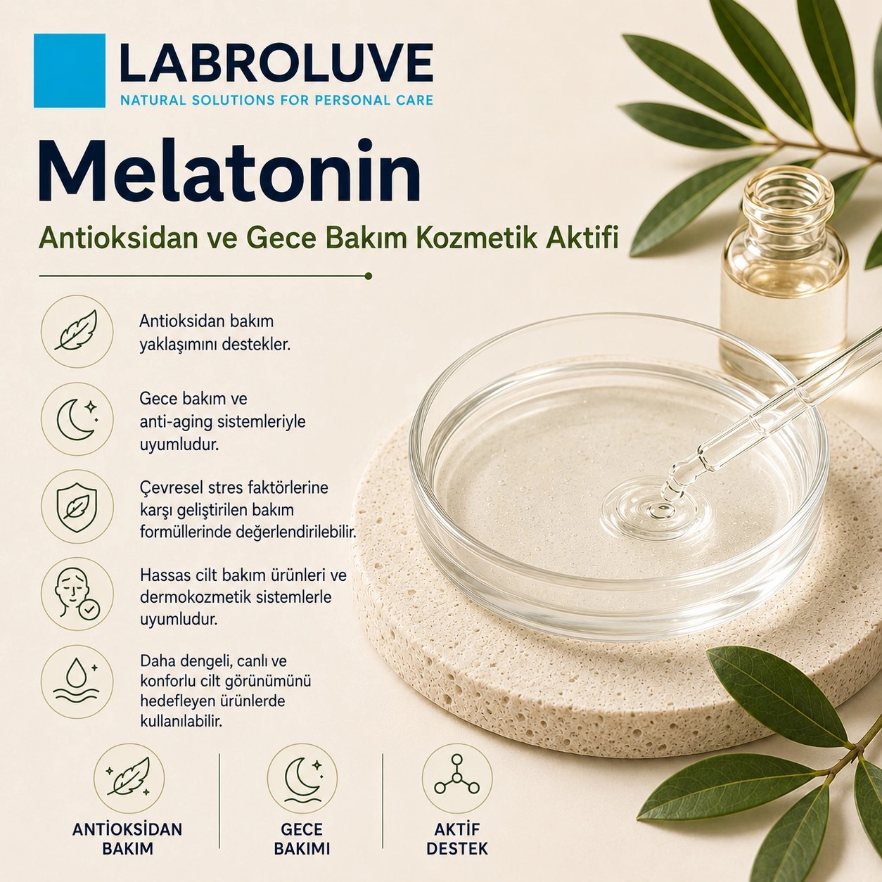 Labroluve Melatonin – Antioksidan Gece Bakım Aktifi