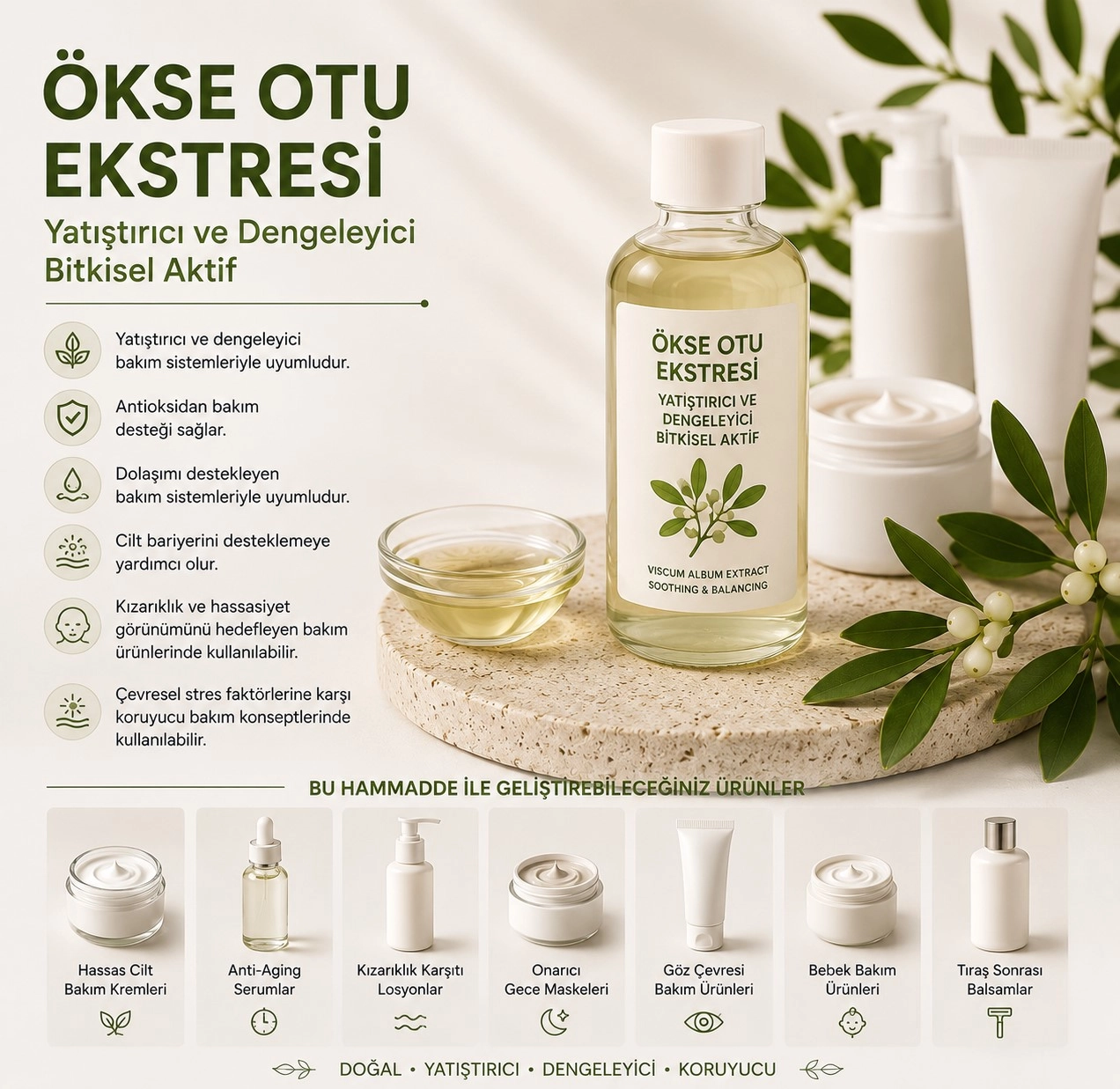 Ökse Otu Ekstresi – Yatıştırıcı ve Dengeleyici Bitkisel Aktif