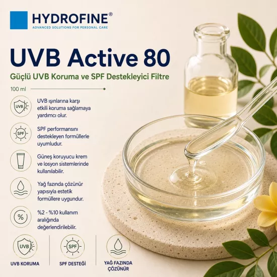 Hydrofine UVB Active 80 | Ethylhexyl Methoxycinnamate UVB Filtresi