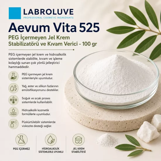 Aevum Vita 525 | Jel Krem Jelleştirici ve Stabilizatör