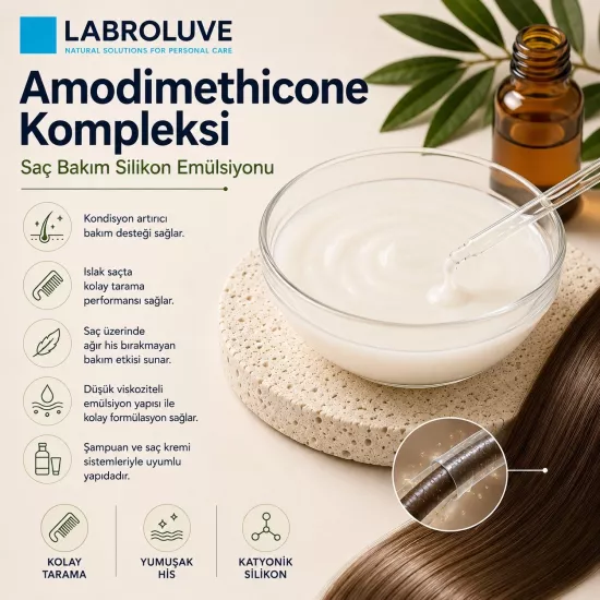 Labroluve Amodimethicone Kompleksi | Saç Bakım Silikon Emülsiyonu