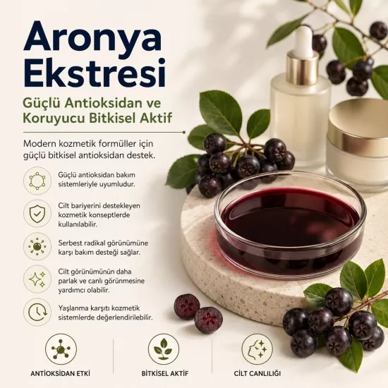 Aronya Ekstresi | Antioksidan ve Aydınlatıcı Kozmetik Aktif