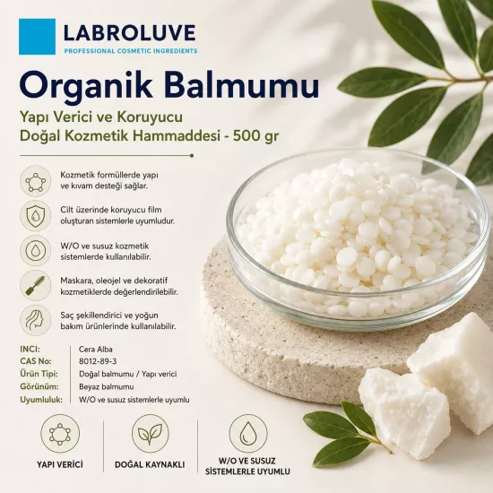 Organik Balmumu | Doğal Kozmetik Yapı Verici