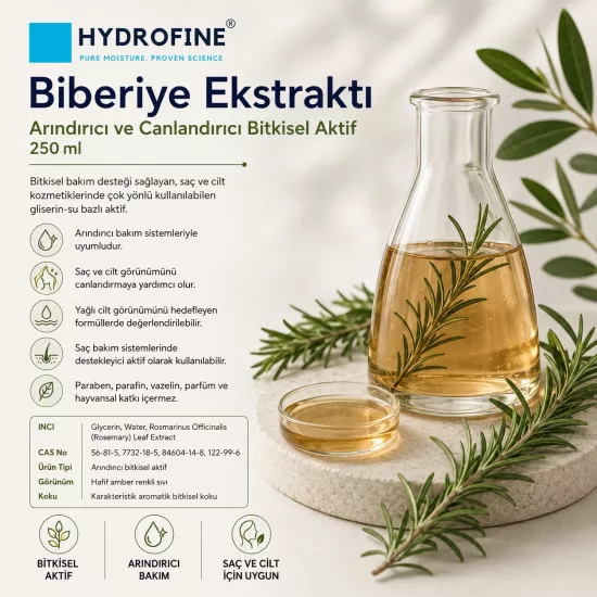 Biberiye Ekstraktı | Cilt ve Saç Bakımına Yönelik Aktif