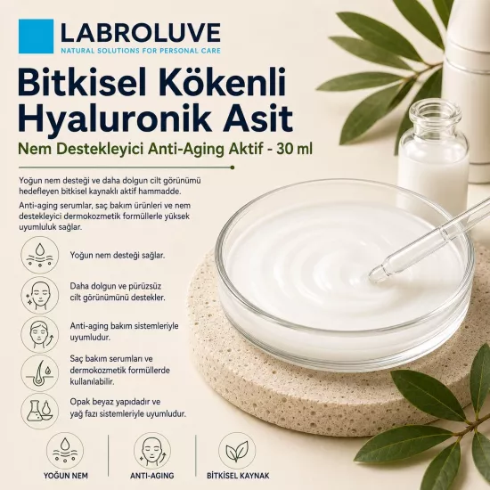 Labroluve Bitkisel Kökenli Hyaluronik Asit | Anti-Aging Nem Aktifi