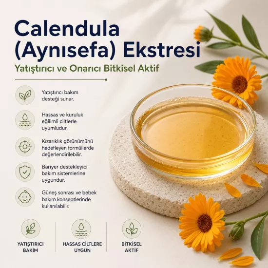 Calendula Ekstresi | Hassas Ciltler İçin Bitkisel Aktif