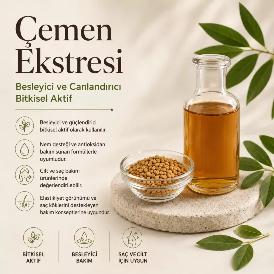 Çemen Ekstresi | Saç ve Cilt Bakımına Yönelik Bitkisel Aktif
