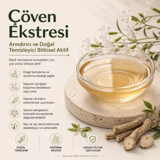 Çöven Ekstresi | Doğal Temizleyici ve Sebum Dengeleyici Aktif