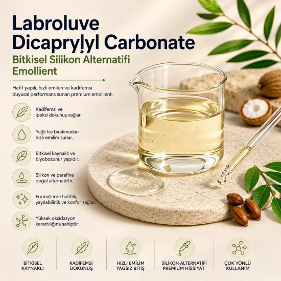 Labroluve Dicaprylyl Carbonate | Hafif ve Kadifemsi Emollient