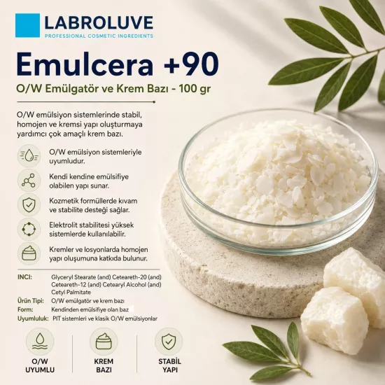 Emulcera +90 | O/W Emülgatör ve Kozmetik Krem Bazı