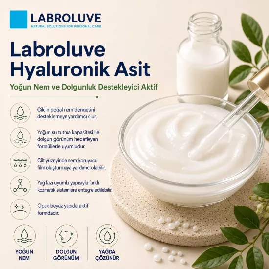 Labroluve Hyaluronik Asit | Nem Destekleyici ve Dolgunlaştırıcı Aktif - 30 ml