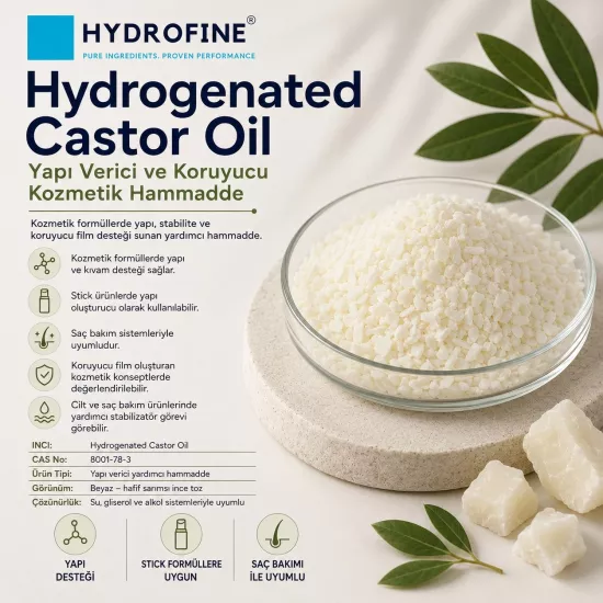 Hydrogenated Castor Oil | Yapı Verici Kozmetik Hammaddesi