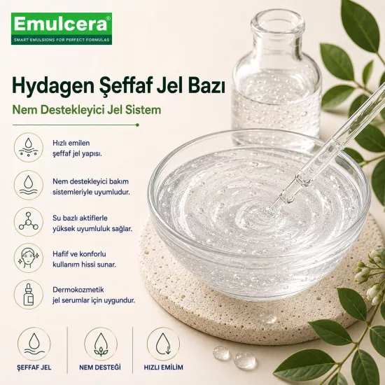 Emulcera Hydagen Şeffaf Jel Bazı | Şeffaf Jel Baz Sistemi