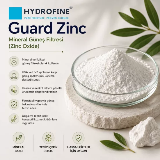 Hydrofine Guard Zinc Zinc Oxide Mineral Güneş Filtresi