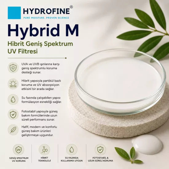 Hydrofine  Hybrid M | Hibrit UVA & UVB Güneş Filtresi Hammaddesi