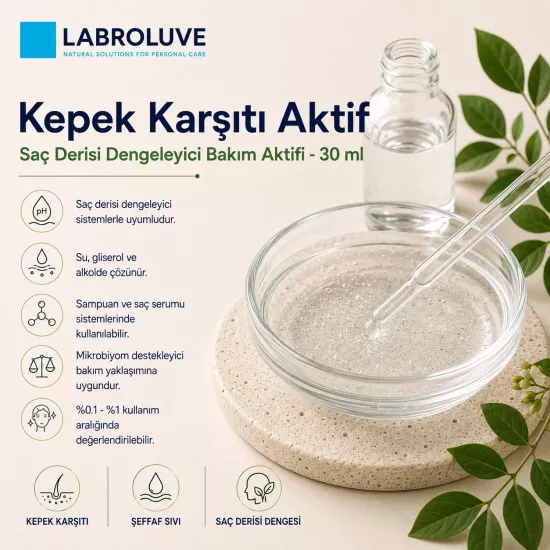 Labroluve Kepek Karşıtı Aktif | Mikrobiyom Destekleyici Saç Bakım Aktifi