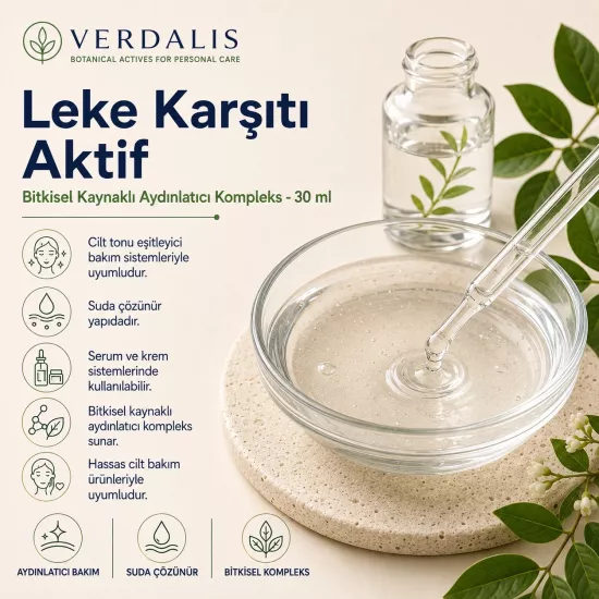 Verdalis Leke Karşıtı Aktif | Ton Eşitleyici ve Aydınlatıcı Kompleks - 30 ml