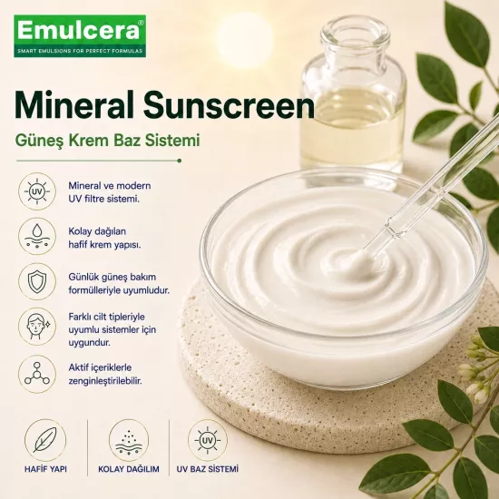 Emulcera Mineral Sunscreen | Mineral Güneş Krem Bazı