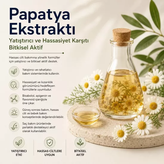 Papatya Ekstraktı | Hassas Cilt ve Saç Bakım Aktifi