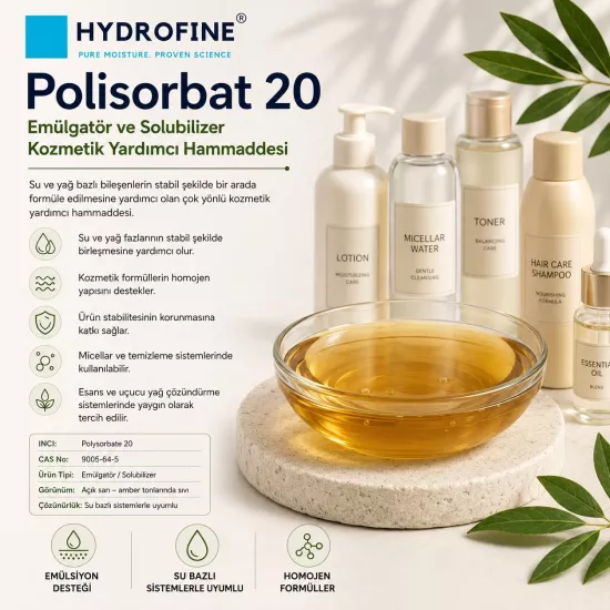 Polisorbat 20 | Emülgatör ve Stabilizatör Kozmetik Aktif