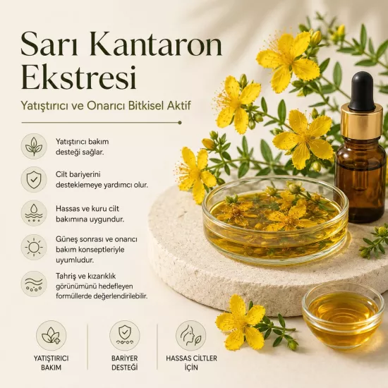Sarı Kantaron Ekstresi | Hassas Ciltler İçin Bitkisel Aktif
