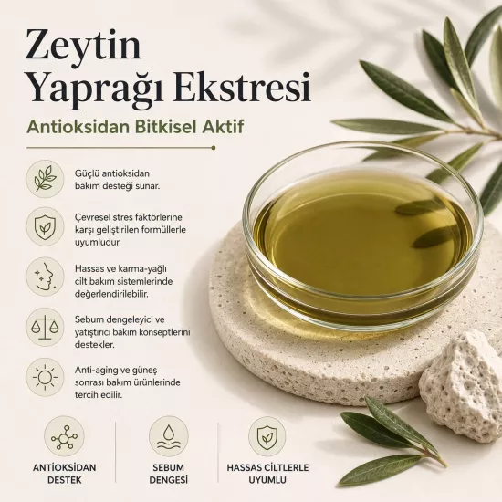 Zeytin Yaprağı Ekstresi | Antioksidan Kozmetik Aktif