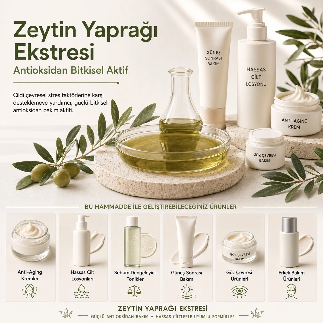 Zeytin Yaprağı Ekstresi – Antioksidan Bitkisel Aktif