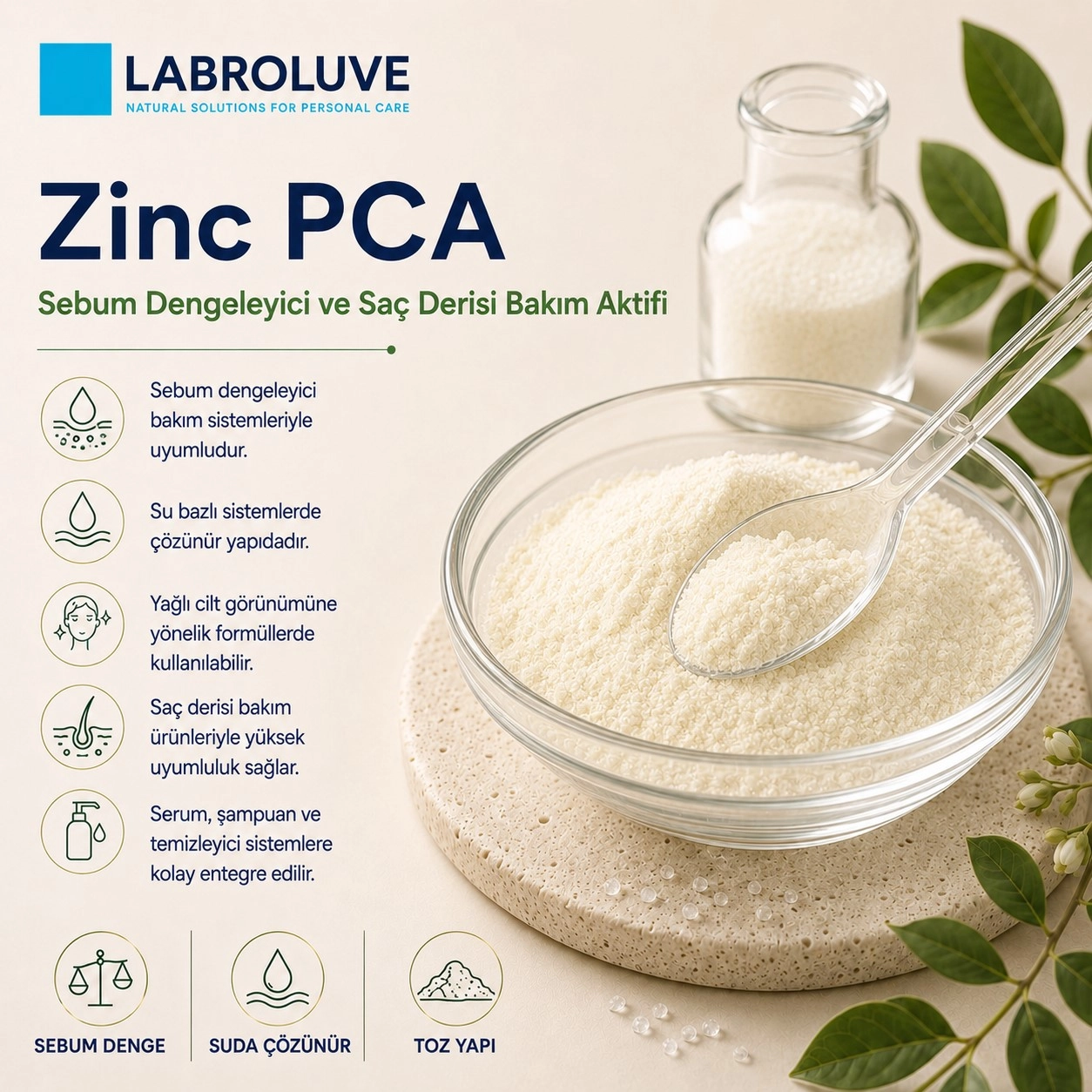 Labroluve Zinc PCA – Sebum Dengeleyici Kozmetik Aktif